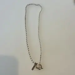 nothing and others シルバーボールチェーンネックレス