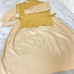 新品　アーバンリサーチニットベストトラッキングワンピース【お値下げ致しました！】