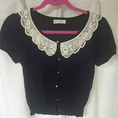 【美品】prime pattern 半袖カーディガンのサムネイル