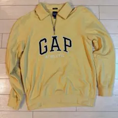 GAP イエロー ジップアップスウェット 短丈　ギャップ