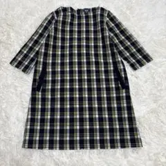 PART2 BYジュンコシマダ✳︎チェック柄チュニックワンピース　11号