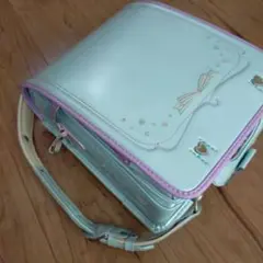 フィットちゃん　水色　りぼん　女の子　ランドセル