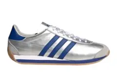 adidas シルバー/ブルー スニーカー