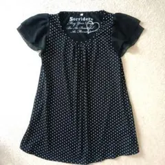 『美品』チュニックブラウス　トップス　水玉模様