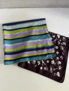 シビラ Sybilla &Guess ストライプと花柄ハンカチ2枚セットのサムネイル