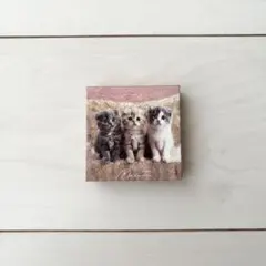 レンガ調タイル(ねこ)デコパージュ 猫柄 猫雑貨 レトロ ペット