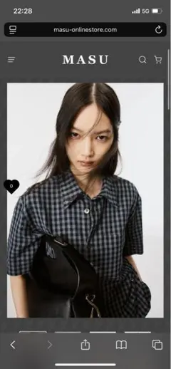 MASU SPARKLING PLAID HALF SLEEVE SHIRTのサムネイル