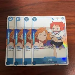 ワンピースカード少女 プロモ 4枚
