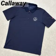 キャロウェイ★ネイビー★薄手ストレッチ★ポロシャツ【メンズ サイズLL】