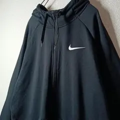 US古着 NIKE Dri-FIT フルジップトレーニングフーディー 刺繍 XL