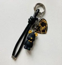 クマキーホルダー PUレザーコード バッグチャーム