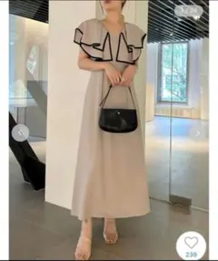 【まもなく出品終了】SNIDEL ラッフルカラーワンピース