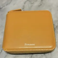 Fennec 2つ折り財布 ミニ財布 レザー コンパクト財布 マンダリン