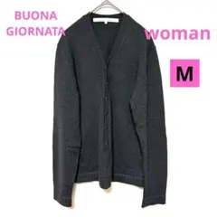 BUONA GIORNATA ニットカーディガン オフィスカジュアル グレーM