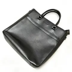 美品　マイケルコース　トートバッグ　ビジネスバッグ　大容量　A4収納　PVC 黒