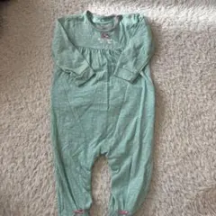 next baby ミントグリーン ドット柄ロンパース