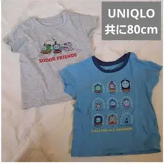 UNIQLO 機関車トーマス ソドー島 Tシャツ 2枚セット