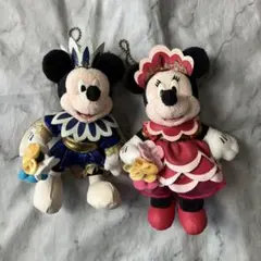 ディズニー　スプリングカーニバル 2008 ミッキー　ミニー　ぬいぐるみバッジ