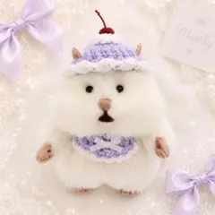 479 はむにぎりサイズ 苺クリーム帽子セット ぬいぐるみ洋服 - メルカリ
