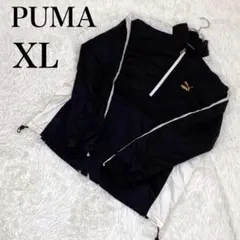 美品 PUMA プーマ ハーフジップ ナイロンジャケット ウインドブレーカーXL