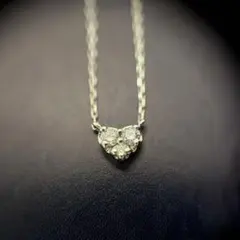 【canal4°c】ハート型ダイヤモンドネックレス