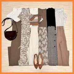 大人可愛いオレンジベージュコーデ11点セット✨ナノユニバース ドゥアルシーヴのサムネイル