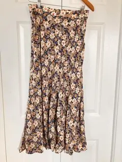 ZARA 花柄　フレア　ロングスカート Mサイズ