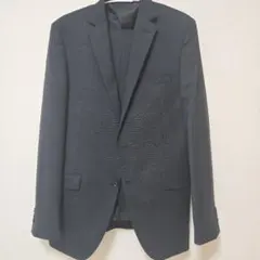 【美品】ビジネススーツジャケット ダークネイビー　高身長　細身　腕長めさんに
