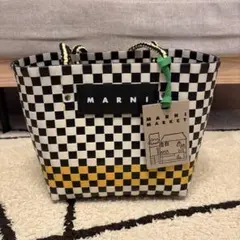 ☆新品未使用 MARUNI マルニかごバッグ ホワイトネコ【大人気商品