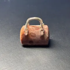 フォッシルコーラルバッグ型チャーム ペンダントトップ