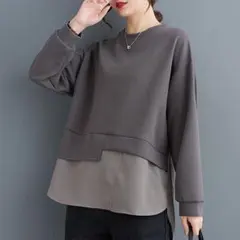 切り替え Tシャツ レディース 大きいサイズ ゆったり カジュアル おしゃれ