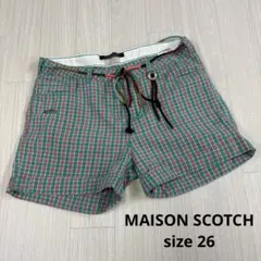 MAISON SCOTCH チェック　ショートパンツ　リペア加工のサムネイル