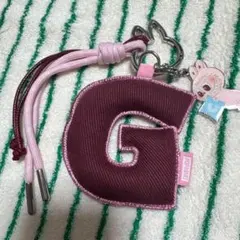 ラブブ PIN FOR LOVE イニシャル アルファベット キーリング【G】