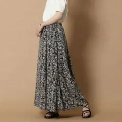 新品未使用＊ドレステリア フラワー ロングスカート お洗濯可