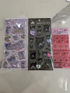 クロミ　キラキラカプセルシール　キラキラストーンシール　マイメロ　タイルシール