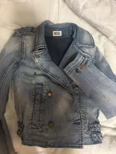 DIESEL デニムブルー ダブルブレストジャケット