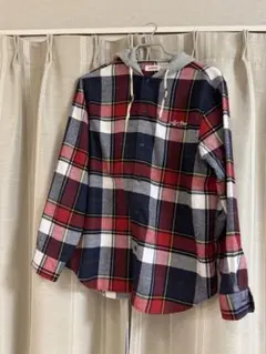 【新品・未使用】コンバース　ネルシャツ　L　レッド