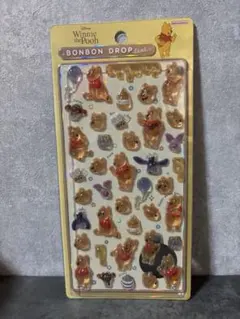 正規品　ボンボンドロップシールくまのプーさん