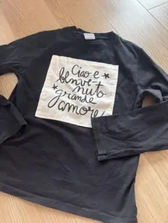 ZARA 黒 長袖カットソー 130cm