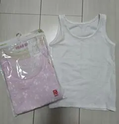 新品2枚+中古1枚　UNIQLO　メッシュ肌着　タンクトップ　80