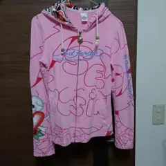 ピンク グラフィックパーカー Sサイズ画像3シミありです！のサムネイル