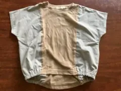 ベージュ グレー コンビ Tシャツのサムネイル