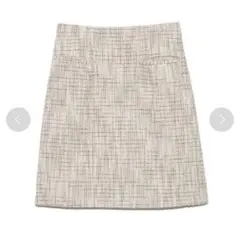 【LilyBrown】ツイードミニスカート