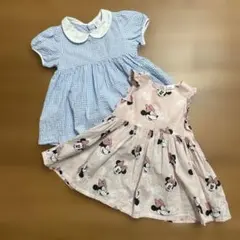 H&M コットンワンピース74cm2枚セット