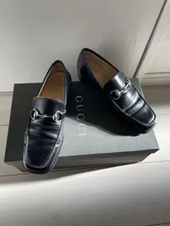 S*i様 GUCCI ブラックレザー ローファー