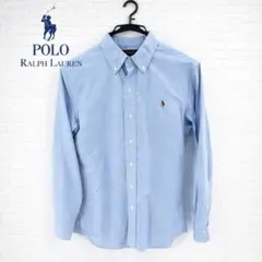 Polo Ralph Lauren BDシャツ XS ブルー 刺繍ロゴ
