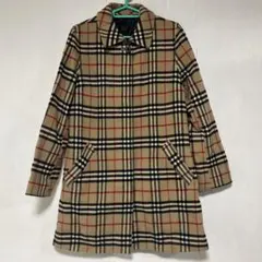 バーバリー 総柄コート 38 ウール バーバリーズ