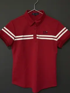 【未着用】23区 GOLF レディース 半袖ポロシャツ サイズ0 タグ付き WOMEN】【吸水速乾・UVケア】ボーダーロゴ 半袖シャツ / 23区