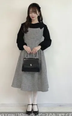 【新品】　an another angelaus ツーピース　千鳥柄