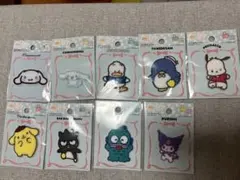 ダイソー　サンリオ　パイルワッペン　ワッペン　シール　9個